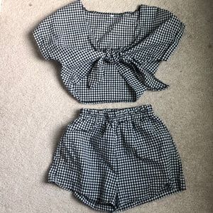 SHEIN Other - Gingham two piece romper SHEIN Other - Gingham two piece romper